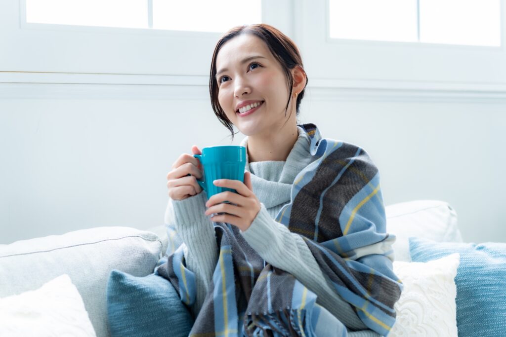 リラックスする女性